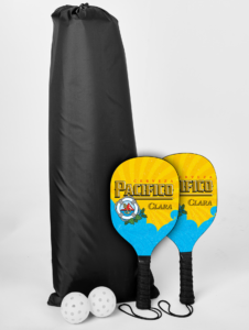 Pickleball Set with Net, Single-Sided Paddles